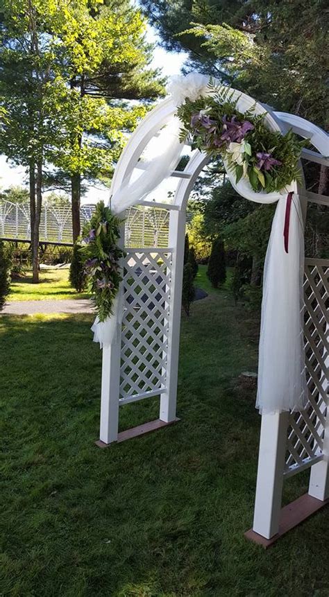 Floral Tulle And Arch For Wedding Ceremony Its All About You Events