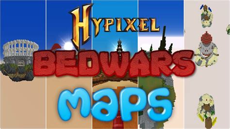 Minecraft Hypixel Bedwars 14 All Maps Showcase V 05