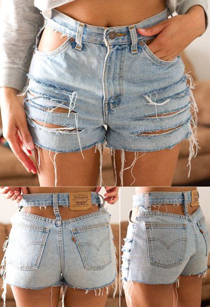 easy diy tutorials to transform your old denim shorts into modern piece of clothes that can be