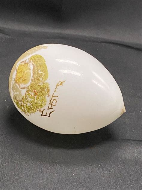 Antique Victorian Milk Glass Easter Egg Hand Blown And Hand Etsy