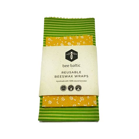Buy Beeswax Wraps Set Of 2 100 Natural Beeswax Wraps Bee Baltic