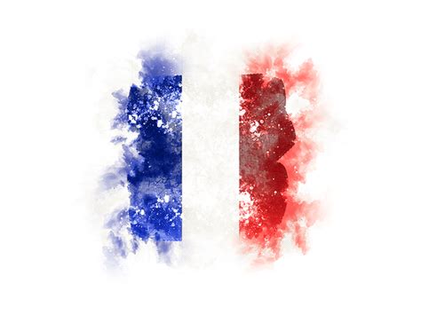 Square Grunge Flag Illustration Of Flag Of France