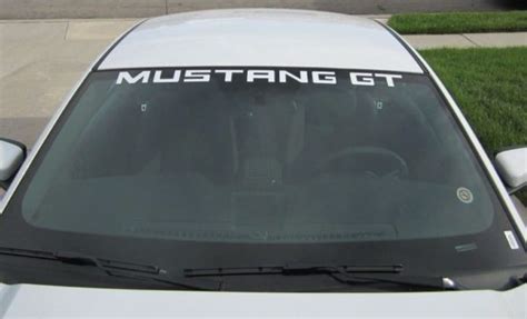 Vinyl Windshield Banner Decal Stickers Fits Ford Mustang Gt