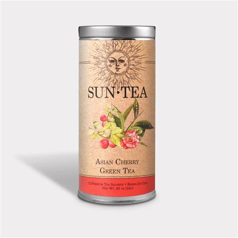 Sun Tea Asian Cherry Green Tea The Tea Can Company