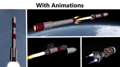 How A Isro Pslv Launches Pslv Stages Animation Youtube