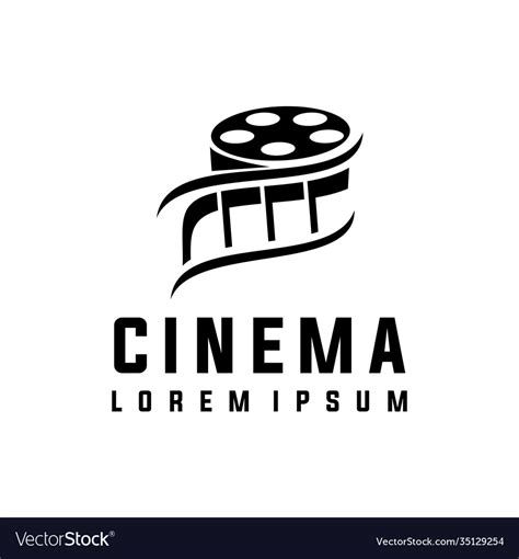 Abstract Cinema Logo Royalty Free Vector Image