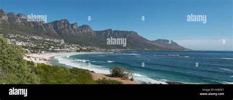 Camps Bay Beach And Twelve Apostles Mountain Range Panorama Cape Town