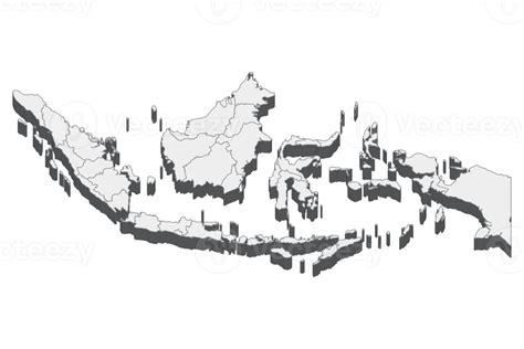 3d Map Illustration Of Indonesia 12025291 Png