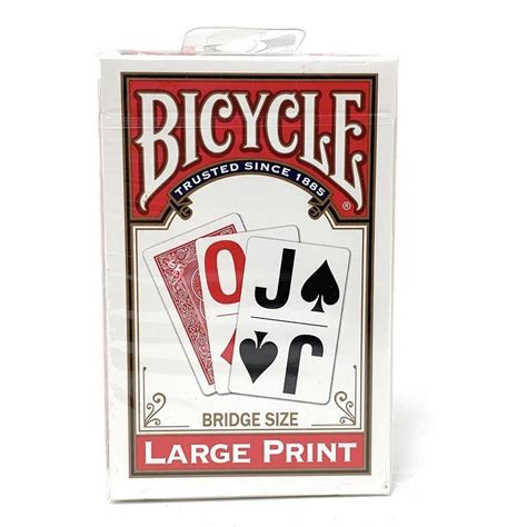Bicycle Large Print Bridge Playing Cards Low Vision