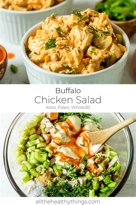 I shared the recipe for the buffalo. Healthy Buffalo Chicken Salad (Whole30, Paleo, Gluten-Free ...