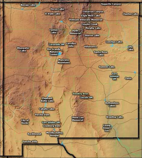 National Parks In New Mexico Map