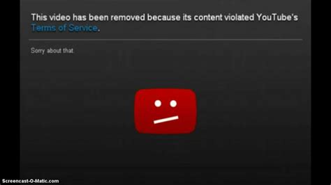 This Video Has Been Removed Because Its Content Violated Youtubes