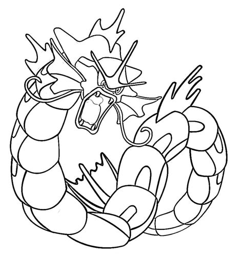 Cool Gyarados Coloring Page Download Print Or Color Online For Free