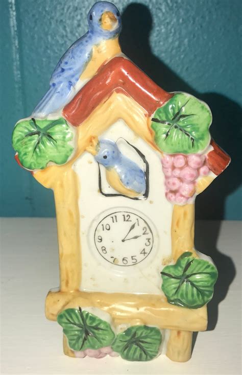Wall Pocket Cuckoo Clock Very Colorful And Perfect Vivid Etsy
