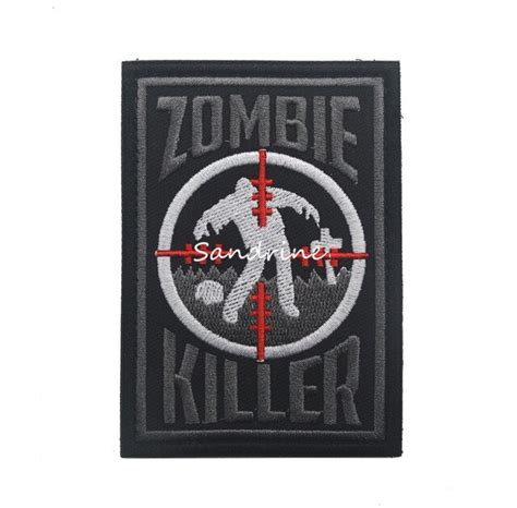 Targeted Killer Zombie Military Army Tactical Morale Embroidery Patches