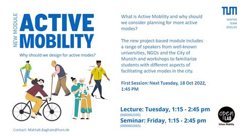 Active Mobility - Chair of Urban Structure and Transport Planning