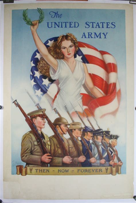 Then Now Forever United States Army Original World War 2