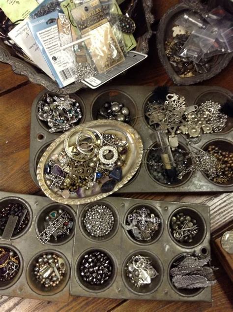 Jewelry In Muffin Tins Jewelry Holders Muffin Tins Display Ideas