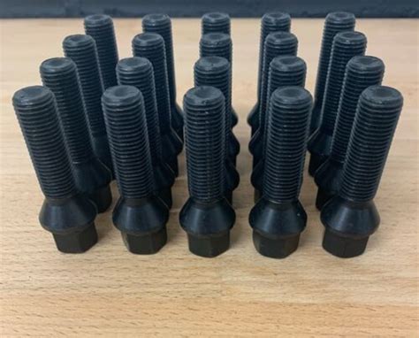 20 X M14 X 1 25 Black Tapered Alloy Wheel Bolts 40mm Bmw 3 4 Series F30 F31 F32 Ebay