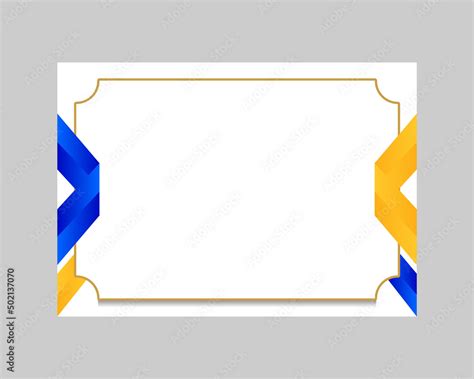 Modern Elegant Blank Certificate Template Design Background Stock