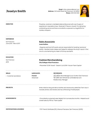 Novoresume's cv builder helps you build a 1 page cv for free (with a premium version if you're looking for the extra push). Resume Builder | ResumeCoach in 2020 | Resume builder ...
