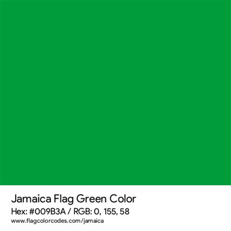 Jamaica Flag Color Codes