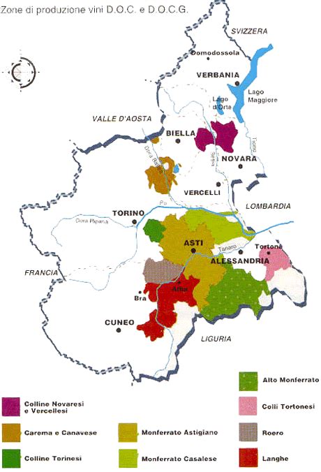 Piedmont Wine Map Italian Wine Wine Map Wine Entertaining