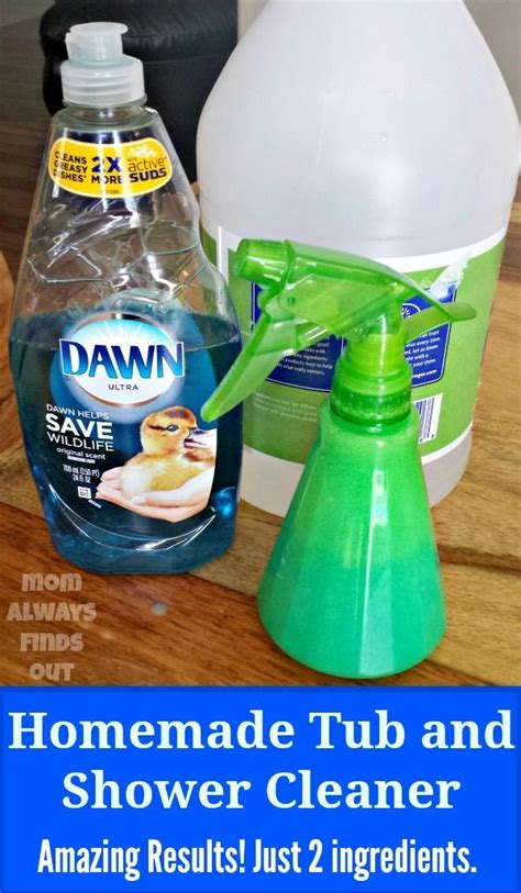 This Simple Diy Shower And Tub Cleaner Gives Amazing Results Your Tub