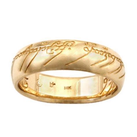 Gold One Ring Of Power Lord Of The Rings Davinci Emporium