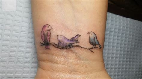 3 Little Birds Representing Her Three Children Little Bird Tattoos