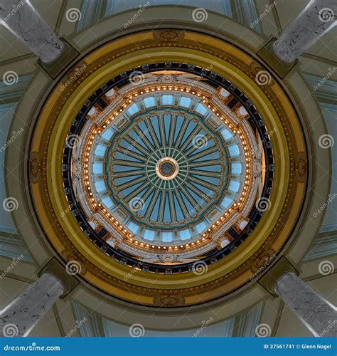 Interior Dome Of Mississippi Capitol Stock Image Image Of State