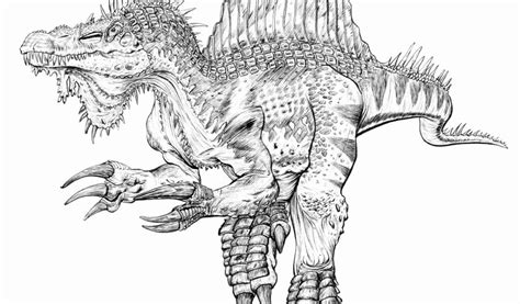 Spinosaurus And T Rex Coloring Page