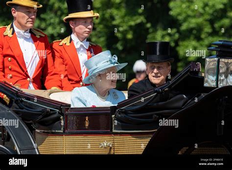 Trooping The Colour Queen And Philip Hi Res Stock Photography And