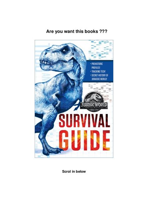 By alea_99 in types > graphic art, world, and africa. PDF-Download Jurassic World: Fallen Kingdom Survival ...