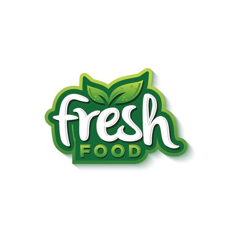 Premium Vector Fresh Food Typography Logo Design Premium Vector