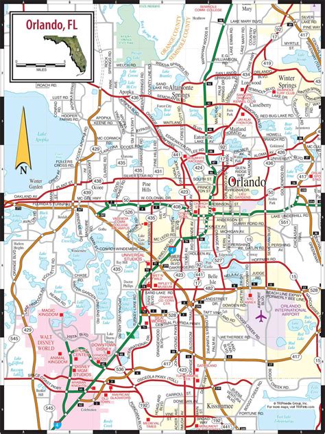 Mapas Detallados De Orlando Para Descargar Gratis E Imprimir