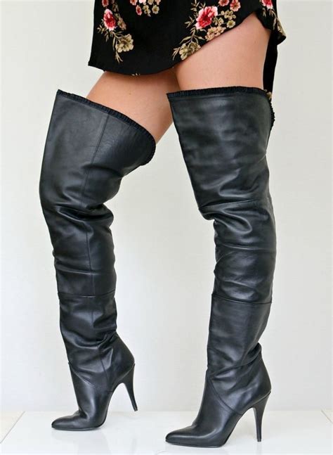 Pin By J Klassic On Vintage Boots Leather Thigh High Boots Leather Boots Women Boots