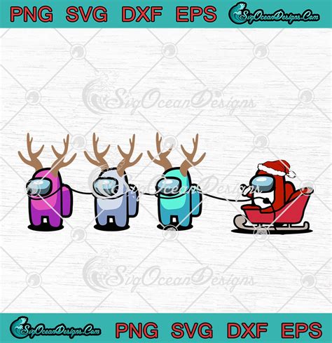 Free Svg Among Us Christmas Svg 12180 File