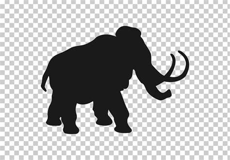 Silhouette Woolly Mammoth Png Clipart African Elephant Animals