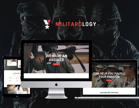 Militarology Military Service Wordpress Theme On Behance