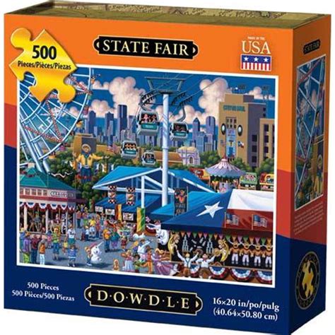 The bag is sealed inside and an image sheet is inserted inside which is a larger version of the picture on the box. Dowdle Jigsaw Puzzle - State Fair - 500 Piece - Walmart ...