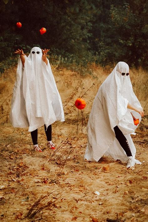 Pumpkin Toss Halloween Photoshoot Ghost Photos Ghost Photography