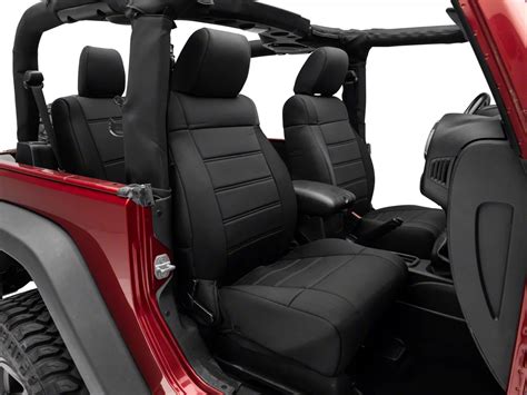 Trushield Jeep Wrangler Neoprene Front And Rear Seat Covers Black