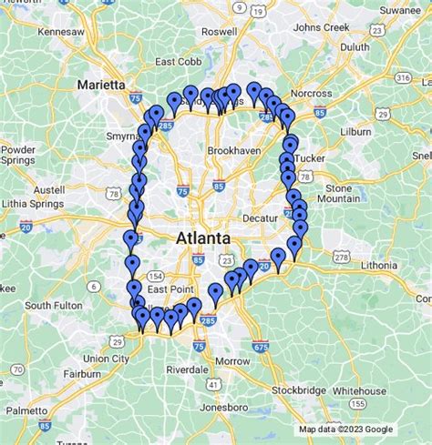 Atlanta Bypass 285 Map Mammoth Mountain Trail Map