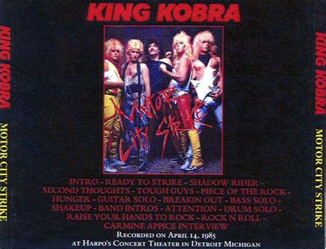 Before we reach that point, it would be prudent to rip all your dvds onto your hard drive. AOR Night Drive: KING KOBRA - Live at Harpo's Concert ...
