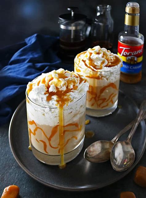 The most common salted caramel whiskey is crown royal salted caramel but any will do it in this case. Iced Bourbon Salted Caramel Latte Recipe - Savory Spin