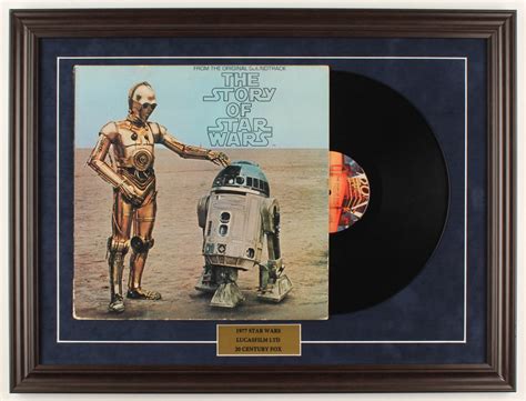 Original 1977 Star Wars 18 5x24 5 Custom Framed Vinyl LP Soundtrack