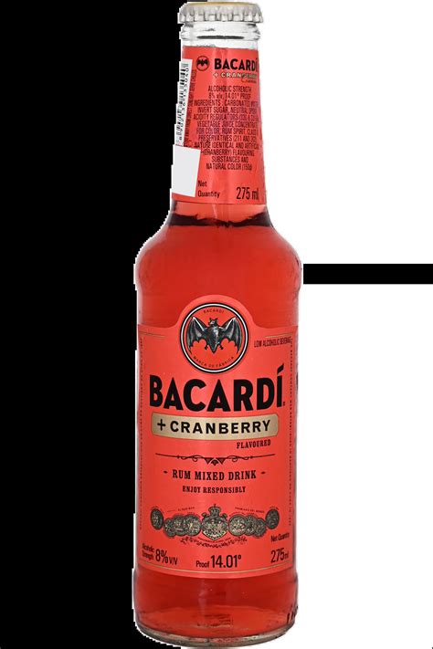 buy bacardi cranberry flavoured rum available in 275 ml