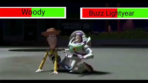 Woody Vs Buzz Lightyear With Healthbars Youtube