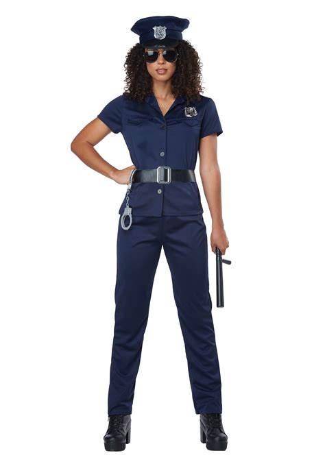 Womens Police Officer Costumes Halloween Policewoman Cosplay Uniform